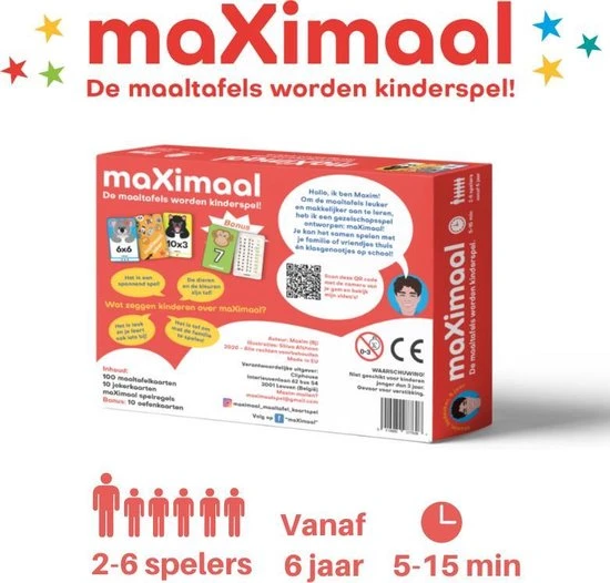 Maximal MaXimaal Maaltafels Keersommen - Educatief Speelgoed - Rekenen, Tafels En Delen Wordt Kinderspel 15 Maximal MaXimaal Maaltafels Keersommen - Educatief Speelgoed - Rekenen, Tafels En Delen Wordt Kinderspel - Afbeelding 15