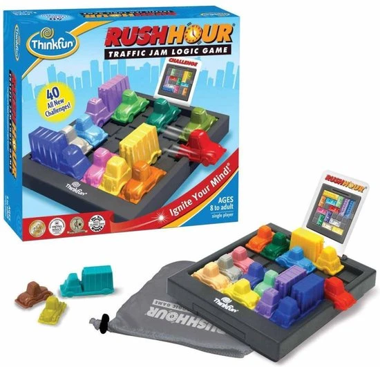 ThinkFun Rush Hour Spel - Breinbreker 9 ThinkFun Rush Hour Spel - Breinbreker - Afbeelding 9