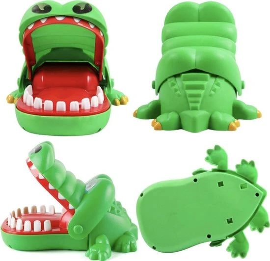 Merkloos Bijtende Krokodil - Krokodil Met Kiespijn - Krokodillen Tandenspel - Drankspel 6 Merkloos Bijtende Krokodil - Krokodil Met Kiespijn - Krokodillen Tandenspel - Drankspel - Afbeelding 6