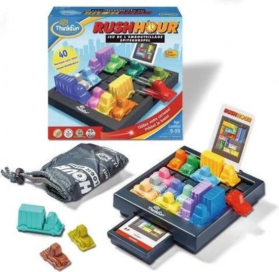 ThinkFun Rush Hour Spel - Breinbreker 4 ThinkFun Rush Hour Spel - Breinbreker - Afbeelding 4