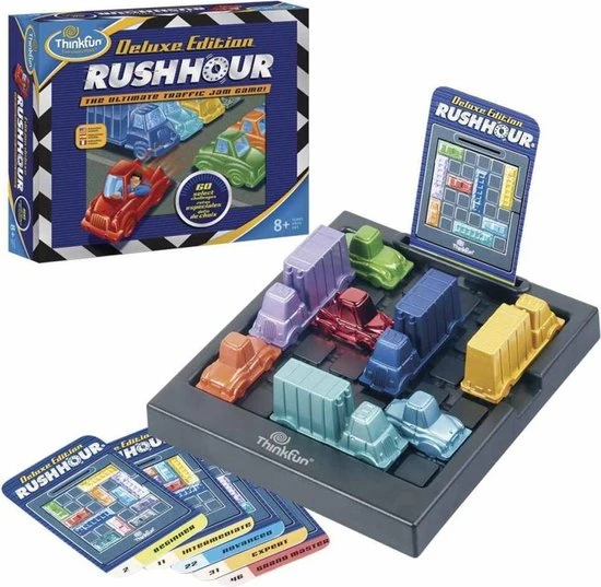 ThinkFun Rush Hour Deluxe 4 ThinkFun Rush Hour Deluxe - Afbeelding 4