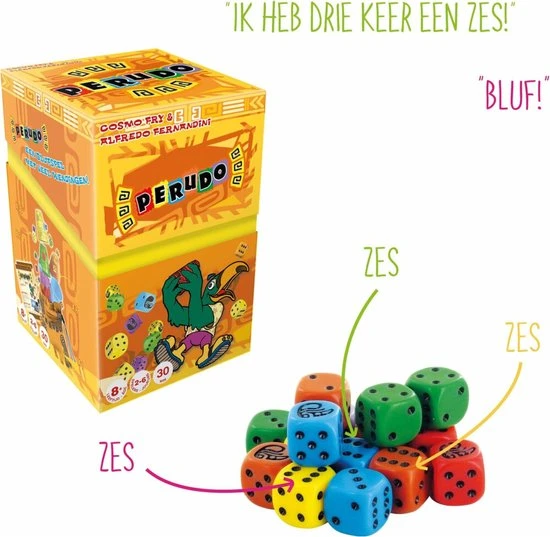 Zygomatic Board Game Studio Perudo - Dobbelspel 2 Zygomatic Board Game Studio Perudo - Dobbelspel - Afbeelding 2