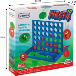 Grafix 4 Op Een Rij | Gezelschapsspel Voor Kinderen & Volwassenen | Denkspel | Klassiek Bordspel Voor In De Speelkast -Spellen-voor-volwassenen Verkoop 550x539 5