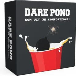 Dare Pong - Darepong - Bierpong Spel - Bierpong - Drankspel - Kaartspel - Waterbestendig - Officieel Spel - Nederlandstalig - Beer Pong