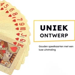 2BEFUN Waterdichte Kaarten - Goud - Luxe Kaartspel - Speelkaarten - Pokerkaarten - Drankspel - Cadeau Voor Man/vrouw -Spellen-voor-volwassenen Verkoop 550x546 19