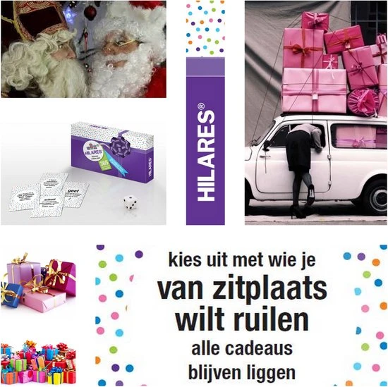 Hilares - Hilarisch Cadeau Spel - Pakjesspel - Sinterklaasspel - Nederlandstalig 5 Hilares - Hilarisch Cadeau Spel - Pakjesspel - Sinterklaasspel - Nederlandstalig - Afbeelding 5