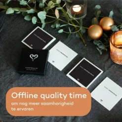Vertellis Feestdagen Editie NL - Gesprekskaarten - Even Geen Mobiel Maar Aandacht Voor Elkaar, Gespreksstarters, Gezinsspellen, Vragenspel Met Kaarten -Spellen-voor-volwassenen Verkoop 550x550 150