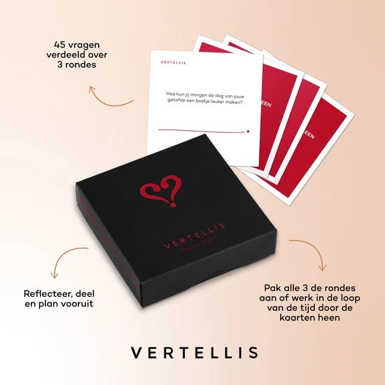 Vertellis Relatie Editie - Gespreksstarters - Relatiespel Voor Alle Liefdesrelaties, Ultiem Relatie Cadeau, Gesprekskaarten, Vragenspel Met Kaarten 7 Vertellis Relatie Editie - Gespreksstarters - Relatiespel Voor Alle Liefdesrelaties, Ultiem Relatie Cadeau, Gesprekskaarten, Vragenspel Met Kaarten - Afbeelding 7