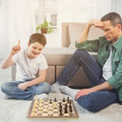 Sincer Magnetisch Schaakbord Met Staunton Schaakstukken 2 EXTRA Koninginnen Inclusief E-book Met Schaakregels - Houten Handgemaakte Schaakset/Schaakspel Voor Volwassenen GROOT FORMAAT Van 39x39cm -Spellen-voor-volwassenen Verkoop 550x550 375