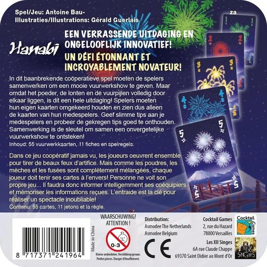 Cocktail Games Hanabi - Kaartspel 4 Cocktail Games Hanabi - Kaartspel - Afbeelding 4