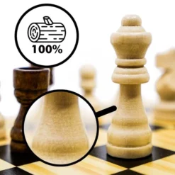 In Round Schaakbord Met Schaakstukken Hout Schaakspel Voor Volwassenen -Spellen-voor-volwassenen Verkoop 550x550 417