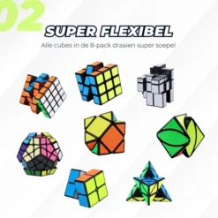Qiyi Speed Cube - Speed Cube Set 8 Stuks - Speed Cube Giftset - Magic Cube - Kubus Puzzel - Breinbrekers - Voor Kinderen En Volwassenen -Spellen-voor-volwassenen Verkoop 550x550 504