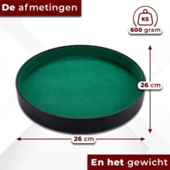 HOT Games Yathzee + Dobbelsteenbak - Incl. Yathzee Scoreblok, Beker En Pokerpiste / Dobbelstenenset - Dobbelbak - Dobbelspellen - Dice Tray - Cadeau Tip !!
