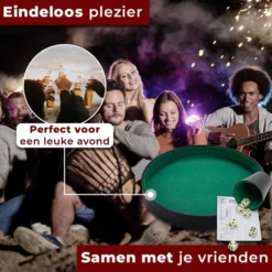 HOT Games Yathzee + Dobbelsteenbak - Incl. Yathzee Scoreblok, Beker En Pokerpiste / Dobbelstenenset - Dobbelbak - Dobbelspellen - Dice Tray - Cadeau Tip !! -Spellen-voor-volwassenen Verkoop 550x550 542