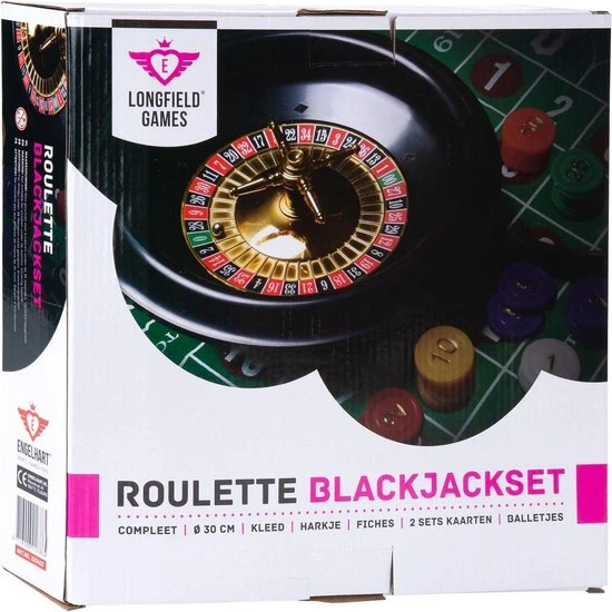 Engelhart Roulette En Blackjack Set - 30cm 6 Engelhart Roulette En Blackjack Set - 30cm - Afbeelding 6