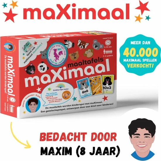 Maximal MaXimaal Maaltafels Keersommen - Educatief Speelgoed - Rekenen, Tafels En Delen Wordt Kinderspel 7 Maximal MaXimaal Maaltafels Keersommen - Educatief Speelgoed - Rekenen, Tafels En Delen Wordt Kinderspel - Afbeelding 7