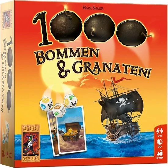 999 Games 1000 Bommen & Granaten! Dobbelspel 1 999 Games 1000 Bommen & Granaten! Dobbelspel