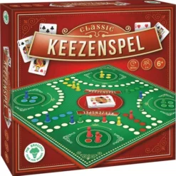 Mr. Broccoli Keezenspel - Classic Tock-Keezen - Bordspel - FSC-Gecertificeerd - 2 Tot 4 Spelers