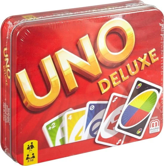 UNO Deluxe - Mattel Games - Kaartspel 8 UNO Deluxe - Mattel Games - Kaartspel - Afbeelding 8