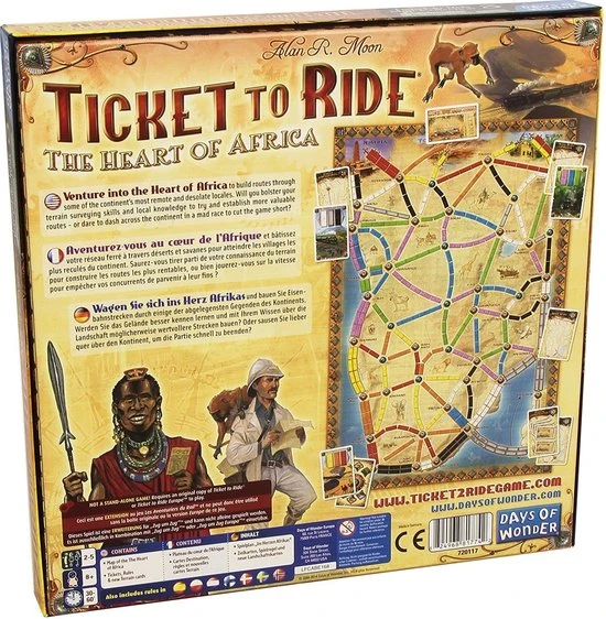 Days Of Wonder Ticket To Ride Afrika - Uitbreiding - Bordspel 4 Days Of Wonder Ticket To Ride Afrika - Uitbreiding - Bordspel - Afbeelding 4