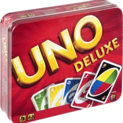 UNO Deluxe - Mattel Games - Kaartspel 24 UNO Deluxe - Mattel Games - Kaartspel -Spellen-voor-volwassenen Verkoop 550x562 7