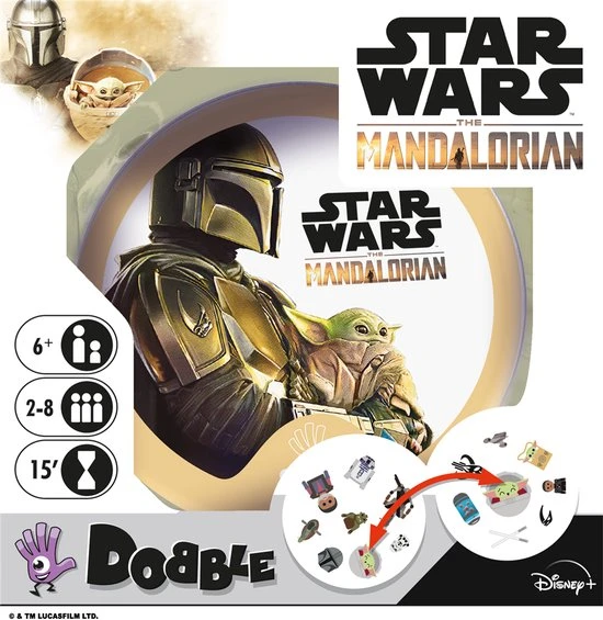 Zygomatic Board Game Studio Dobble Star Wars The Mandalorian - Kaartspel 4 Zygomatic Board Game Studio Dobble Star Wars The Mandalorian - Kaartspel - Afbeelding 4