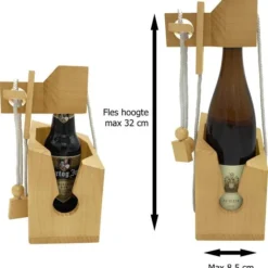 Bubble Up Wijnpuzzel - Bier Of Wijnfles Puzzel - Houten Flessenpuzzel | Wijn Accessoires - Cadeau Of Relatiegeschenk -Spellen-voor-volwassenen Verkoop 550x567 11