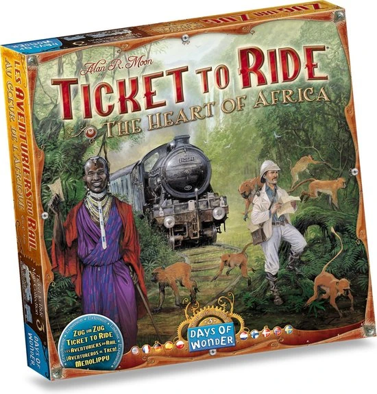 Days Of Wonder Ticket To Ride Afrika - Uitbreiding - Bordspel 5 Days Of Wonder Ticket To Ride Afrika - Uitbreiding - Bordspel - Afbeelding 5