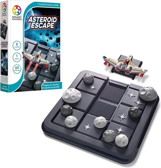 SmartGames - Asteroid Escape - Schuifpuzzel - 60 Opdrachten 8 SmartGames - Asteroid Escape - Schuifpuzzel - 60 Opdrachten - Afbeelding 8