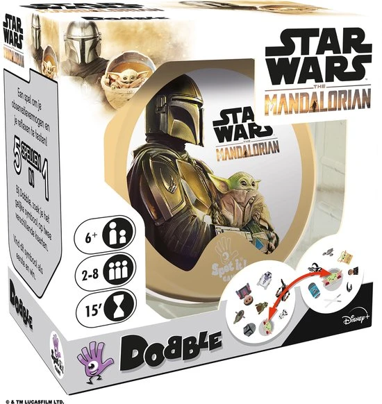 Zygomatic Board Game Studio Dobble Star Wars The Mandalorian - Kaartspel 2 Zygomatic Board Game Studio Dobble Star Wars The Mandalorian - Kaartspel - Afbeelding 2