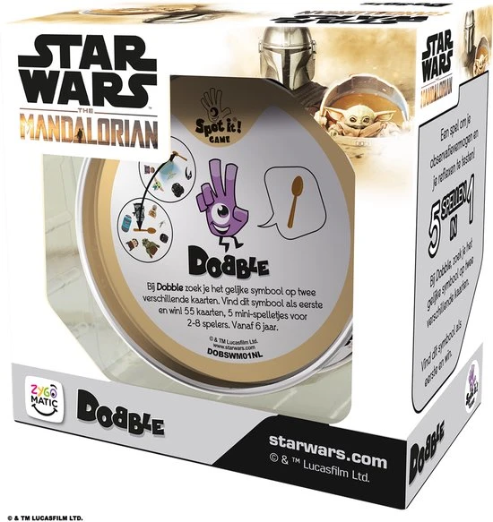Zygomatic Board Game Studio Dobble Star Wars The Mandalorian - Kaartspel 6 Zygomatic Board Game Studio Dobble Star Wars The Mandalorian - Kaartspel - Afbeelding 6
