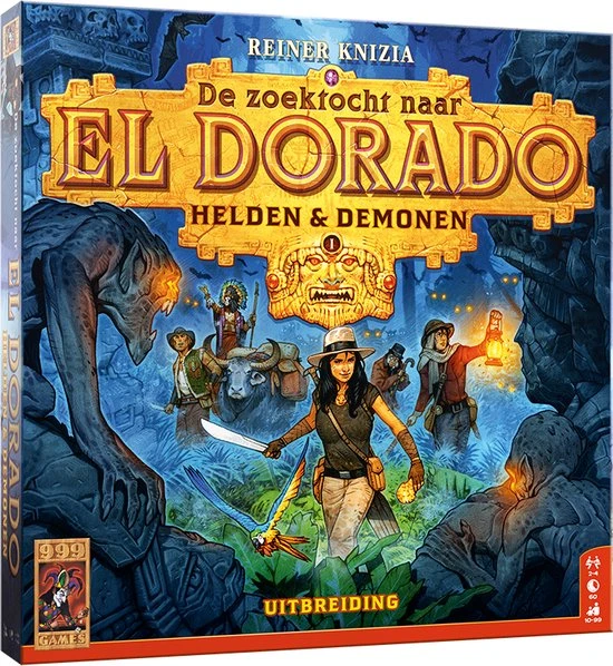 999 Games De Zoektocht Naar El Dorado: Helden & Demonen Uitbreiding Bordspel 4 999 Games De Zoektocht Naar El Dorado: Helden & Demonen Uitbreiding Bordspel - Afbeelding 4