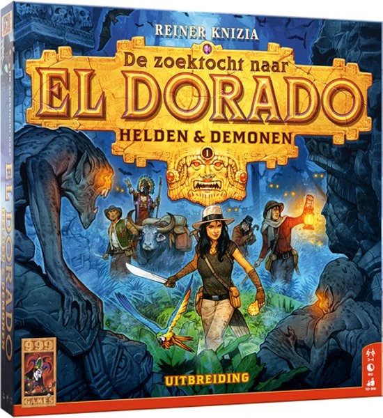 999 Games De Zoektocht Naar El Dorado: Helden & Demonen Uitbreiding Bordspel 5 999 Games De Zoektocht Naar El Dorado: Helden & Demonen Uitbreiding Bordspel - Afbeelding 5
