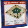 HOT Games Shut The Box Spel 4 Spelers 10 Cijfers 29x29cm. Hout
