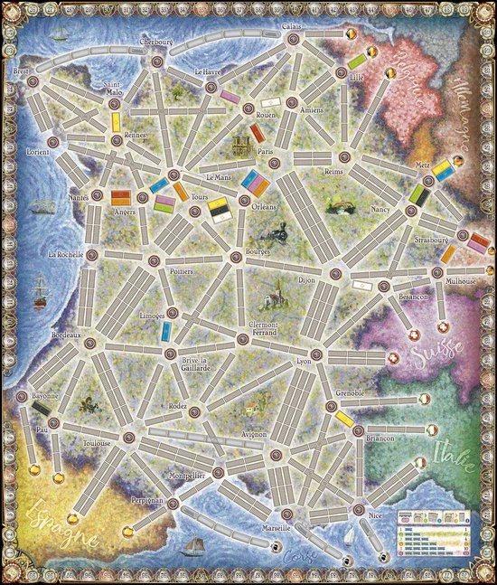 Days Of Wonder Ticket To Ride France & Old West - Uitbreiding - Bordspel 5 Days Of Wonder Ticket To Ride France & Old West - Uitbreiding - Bordspel - Afbeelding 5