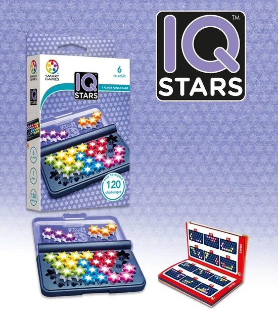 SmartGames - IQ Stars - 120 Opdrachten - Denkspel 7 SmartGames - IQ Stars - 120 Opdrachten - Denkspel - Afbeelding 7