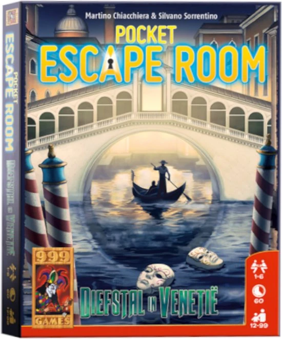999 Games Pocket Escape Room: Diefstal In Veneti Breinbreker 4 999 Games Pocket Escape Room: Diefstal In Veneti Breinbreker - Afbeelding 4