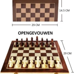 Merkloos Luxe Schaakbord Met Schaakstukken - Schaakset - Schaakspel - Magnetisch - Opklapbaar - 29 X 29 Cm 14 Merkloos Luxe Schaakbord Met Schaakstukken - Schaakset - Schaakspel - Magnetisch - Opklapbaar - 29 X 29 Cm -Spellen-voor-volwassenen Verkoop 550x670 3
