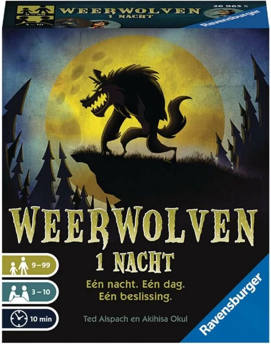 Ravensburger Weerwolven 1 Nacht - Pocketspel 1 Ravensburger Weerwolven 1 Nacht - Pocketspel