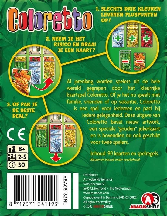 Abacus Spiele Coloretto - Kaartspel 11 Abacus Spiele Coloretto - Kaartspel - Afbeelding 11