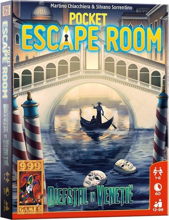 999 Games Pocket Escape Room: Diefstal In Veneti Breinbreker 3 999 Games Pocket Escape Room: Diefstal In Veneti Breinbreker - Afbeelding 3