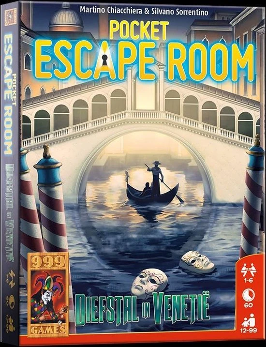 999 Games Pocket Escape Room: Diefstal In Veneti Breinbreker 5 999 Games Pocket Escape Room: Diefstal In Veneti Breinbreker - Afbeelding 5