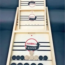 Merkloos | Foosball Winner | Slingpuck | Houten Bordspel | Bordspel Met Pucks | Bordspellen | Sjoelbak Klein Met Pucks -Spellen-voor-volwassenen Verkoop 550x732