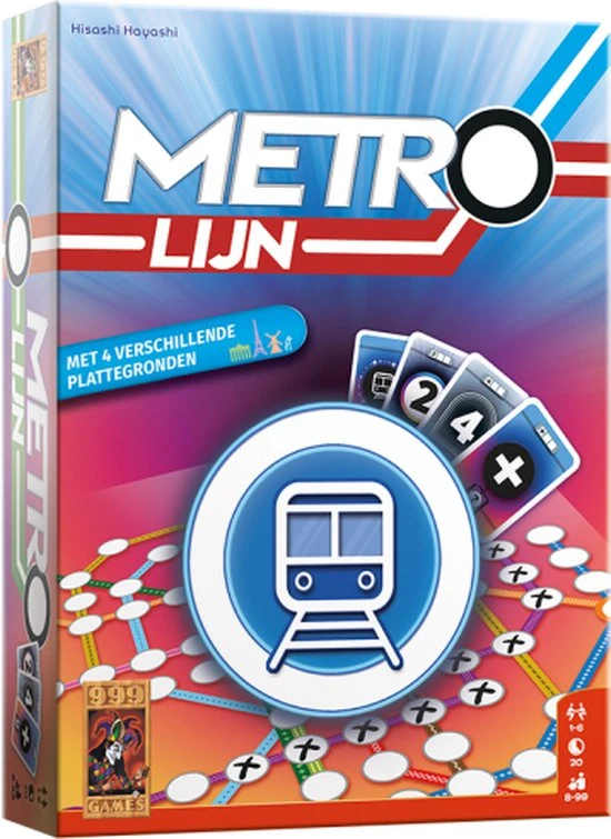 999 Games Metrolijn Kaartspel 10 999 Games Metrolijn Kaartspel - Afbeelding 10