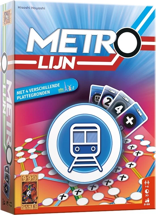 999 Games Metrolijn Kaartspel 1 999 Games Metrolijn Kaartspel