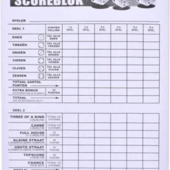 Longfield Yathzee Scoreblok 1 Stuks - 100 Pagina's 7 Longfield Yathzee Scoreblok 1 Stuks - 100 Pagina's -Spellen-voor-volwassenen Verkoop 550x759 5