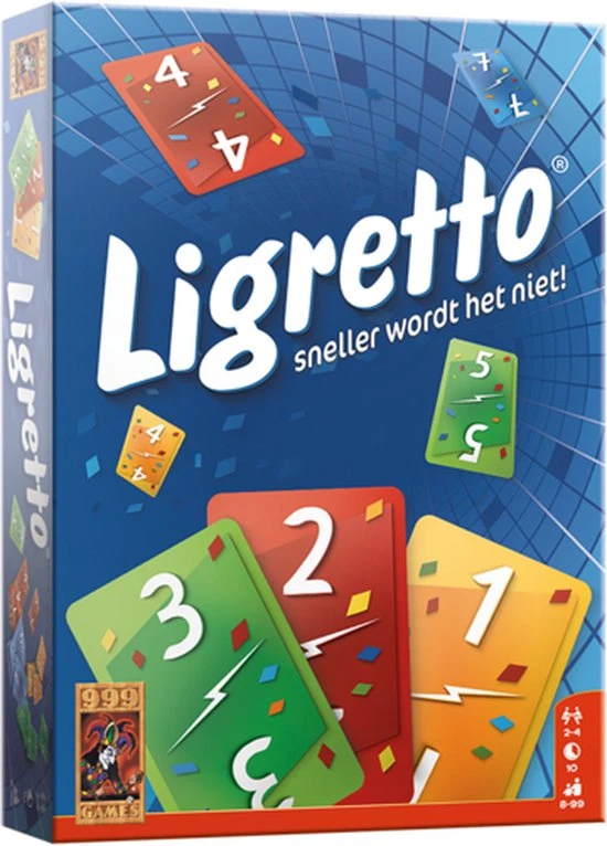999 Games Ligretto Blauw Kaartspel 10 999 Games Ligretto Blauw Kaartspel - Afbeelding 10
