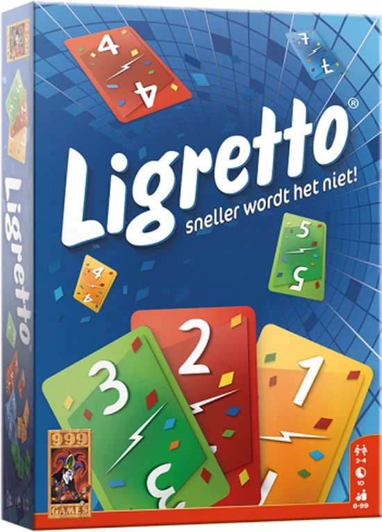 999 Games Ligretto Blauw Kaartspel 14 999 Games Ligretto Blauw Kaartspel - Afbeelding 14