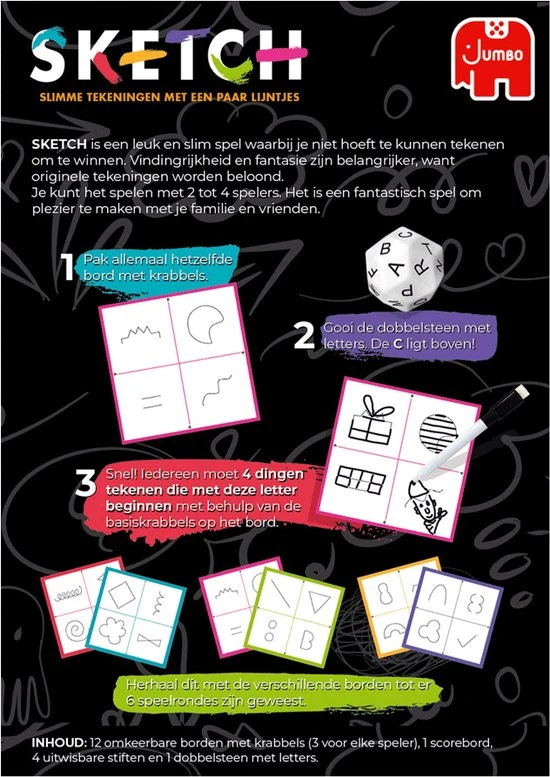 Jumbo Party & Co Sketch - Partyspel - Bordspel 5 Jumbo Party & Co Sketch - Partyspel - Bordspel - Afbeelding 5
