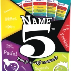Goliath Name 5 - Bordspel - Trivia - Kun Jij Er Vijf Noemen -Spellen-voor-volwassenen Verkoop 550x780